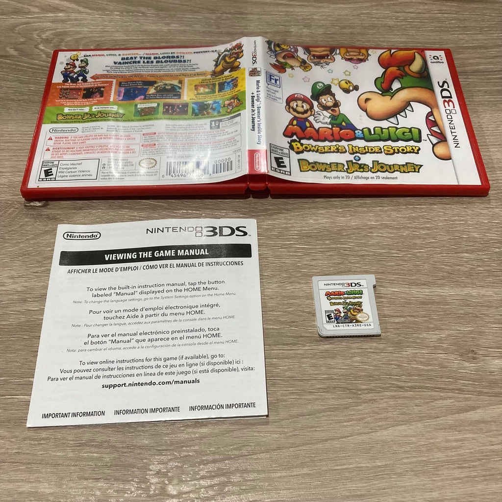 Mario Luigi: Bowser's Inside Story Bowser Jr's Journey Nintendo 3D