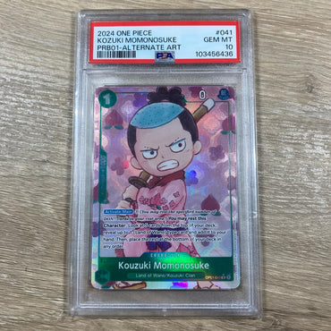 Kouzuki Momonosuke (Alternate Art) [Premium Booster -The Best-] PSA 10 (103456436) Graded Card