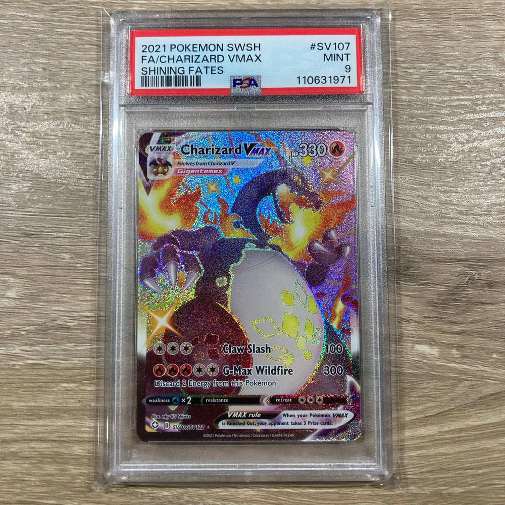 Charizard VMAX (SV107/SV122) [Sword & Shield: Shining Fates] PSA 9 (110631971) Graded Card