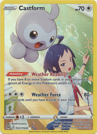 Castform - TG11/TG30 - Holo Rare Pokemon Card