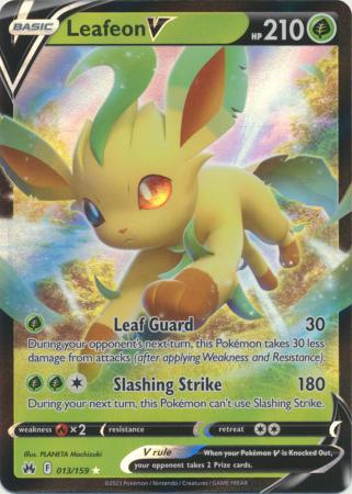 Leafeon V - 013/159 - Ultra Rare Pokemon Card
