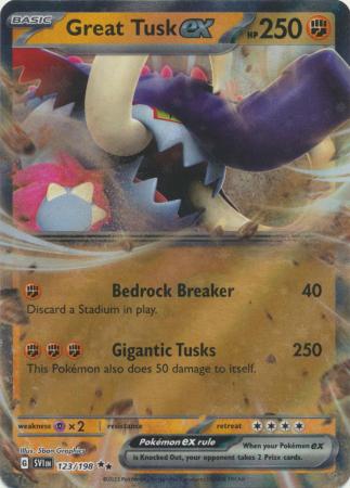 Great Tusk ex - 123/198 - Ultra Rare Pokemon Card
