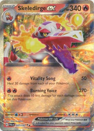 Skeledirge ex - 037/193 - Ultra Rare Pokemon Card