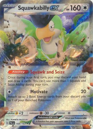 Squawkabilly ex - 169/193 - Ultra Rare Pokemon Card