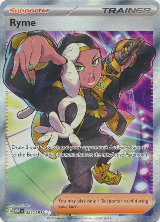 Ryme - 221/197 - Full Art Secret Rare Pokemon Card