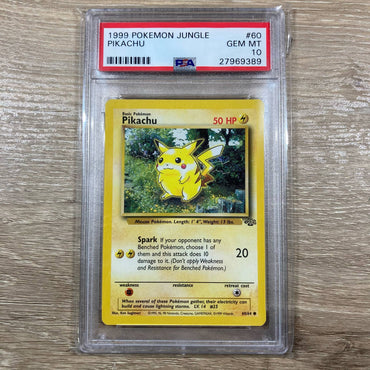 Pikachu (60/64) [Jungle Unlimited] PSA 10 (27969389) Graded Card