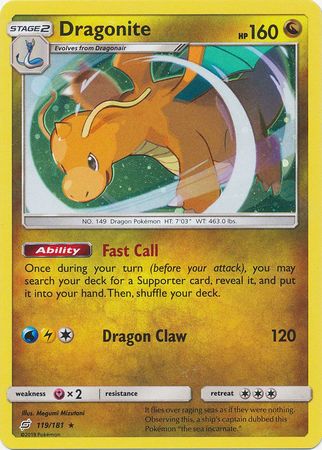 Dragonite (119/181) (Cosmos Holo) [Sun & Moon: Team Up]