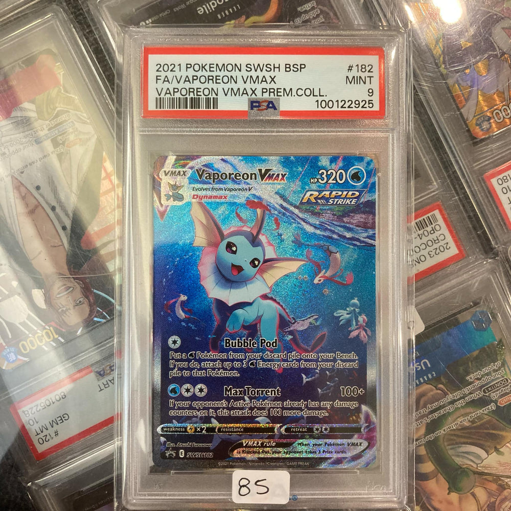 Vaporeon VMAX - SWSH182 - Alternate Art Promo PSA 10 (100122925) Graded Card