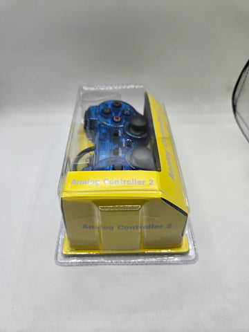 PS2 - ANALOG CONTROLLER 2 TRANSPARENT BLUE