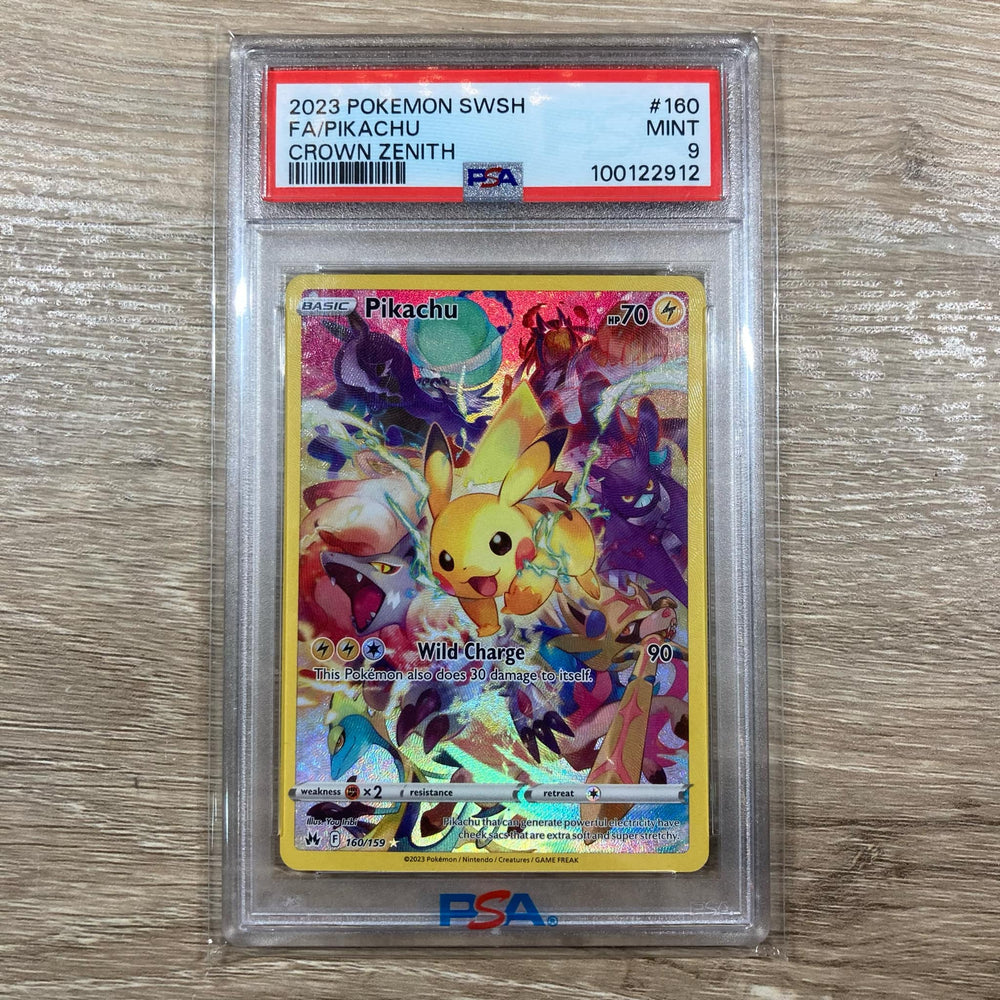 Pikachu (160/159) (Secret) [Sword & Shield: Crown Zenith] PSA 9 (100122912) Graded Card