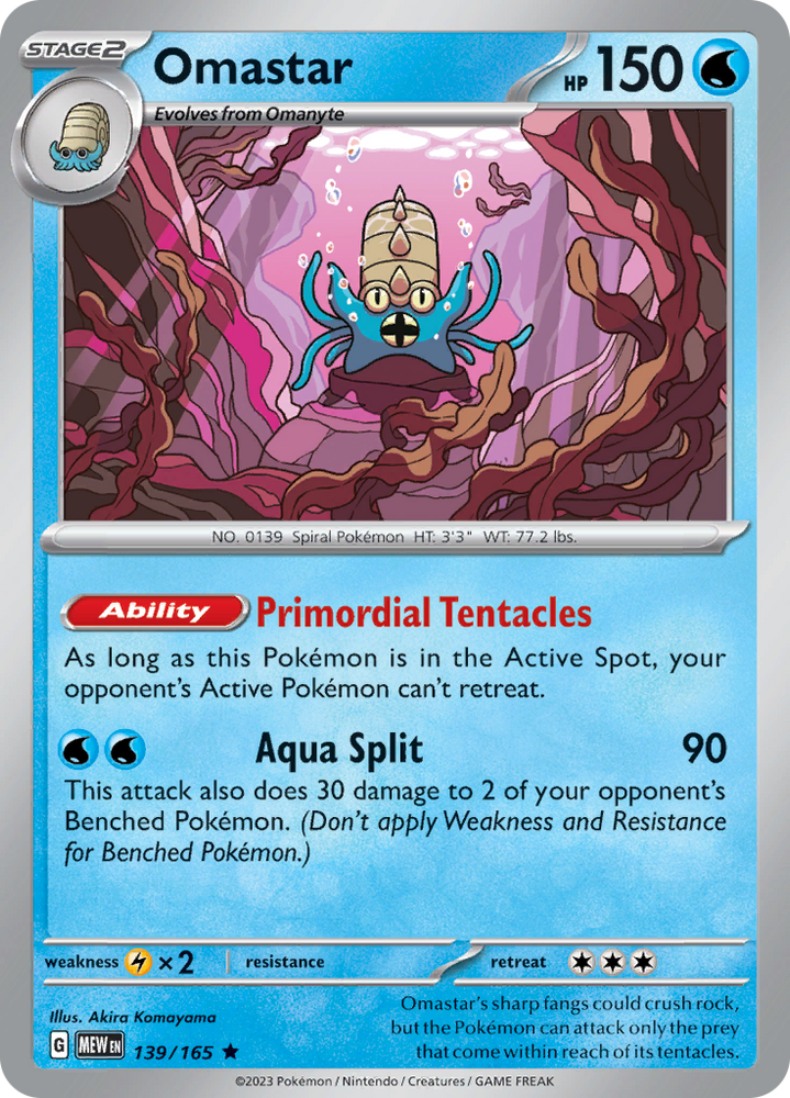 Omastar (139/165) [Scarlet & Violet 151]