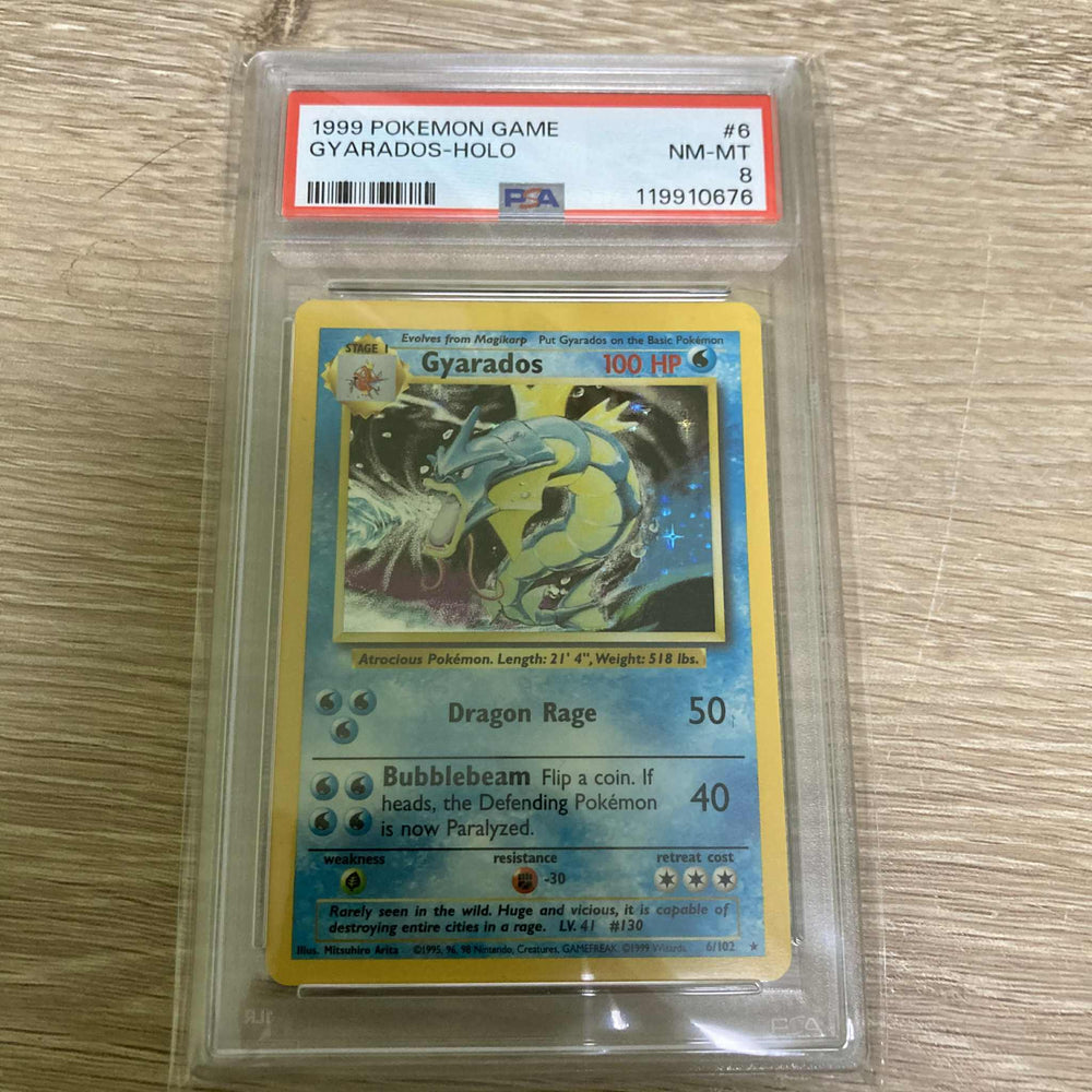 Gyarados (6/102) [Base Set Unlimited] PSA 8 (119910676) Graded Card