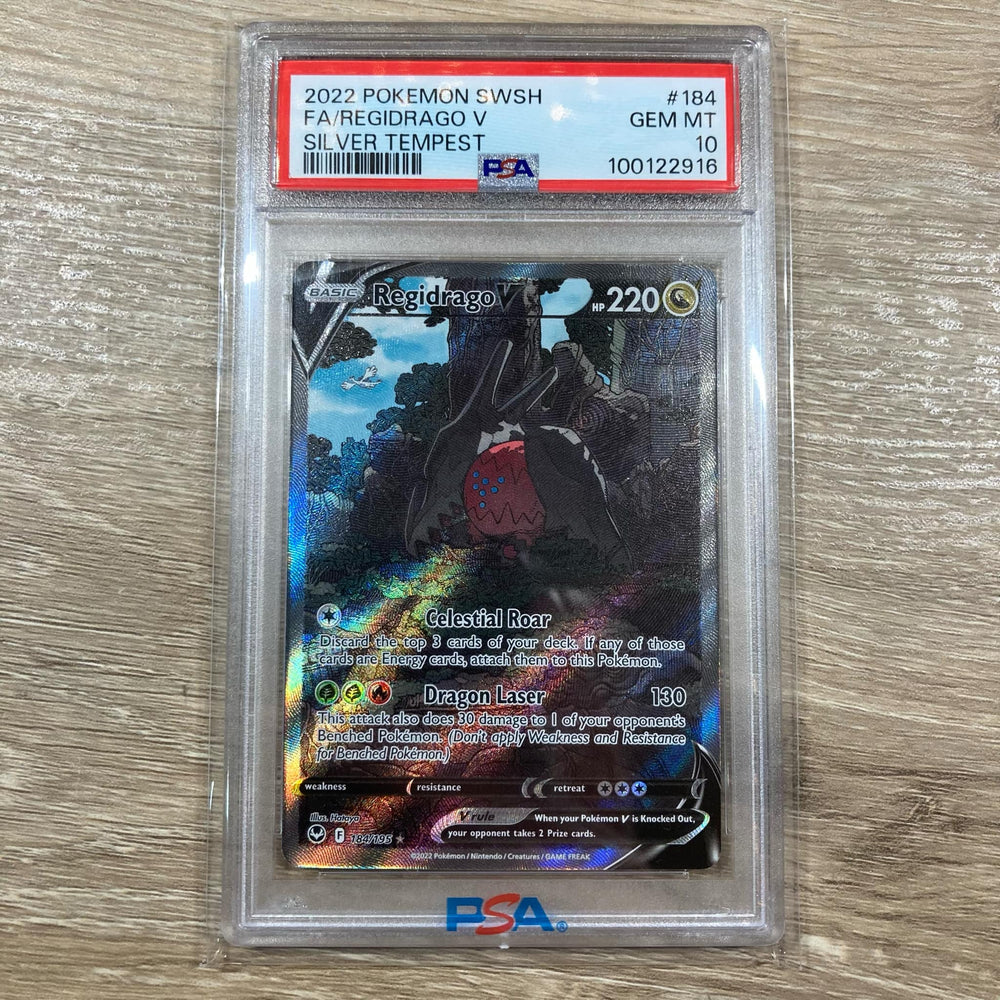 Regidrago V (184/195) [Sword & Shield: Silver Tempest] PSA 10 (100122916) Graded Card