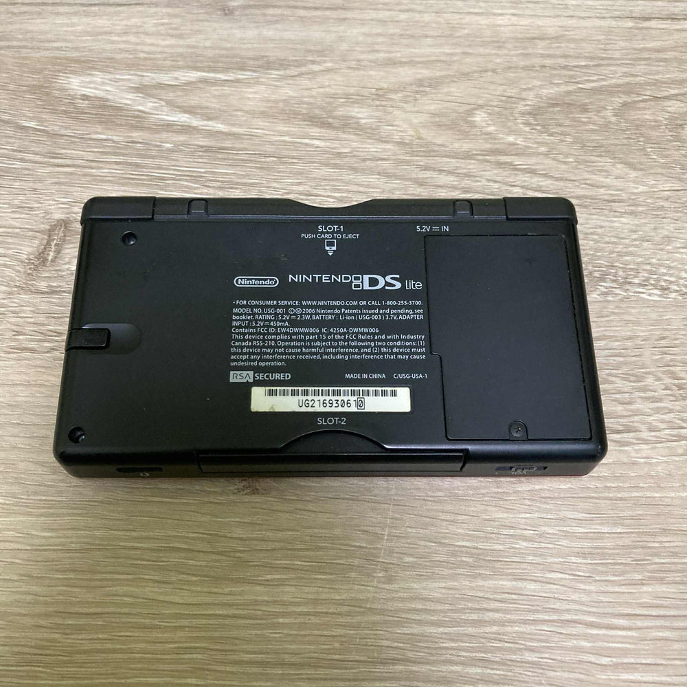 Red Crimson & Black Nintendo DS Lite Nintendo DS
