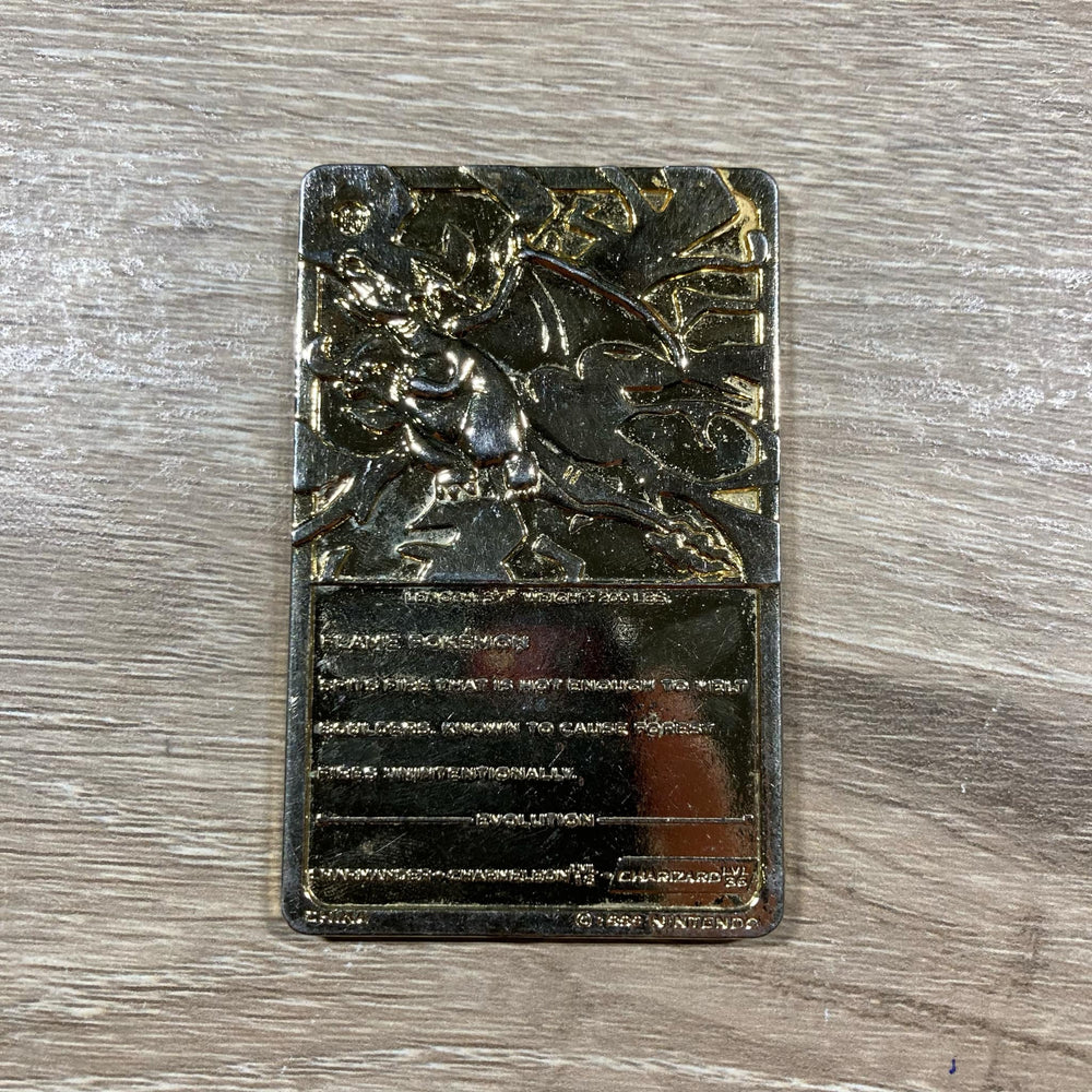 Charizard [Gold Plated] #6 Pokemon Burger King