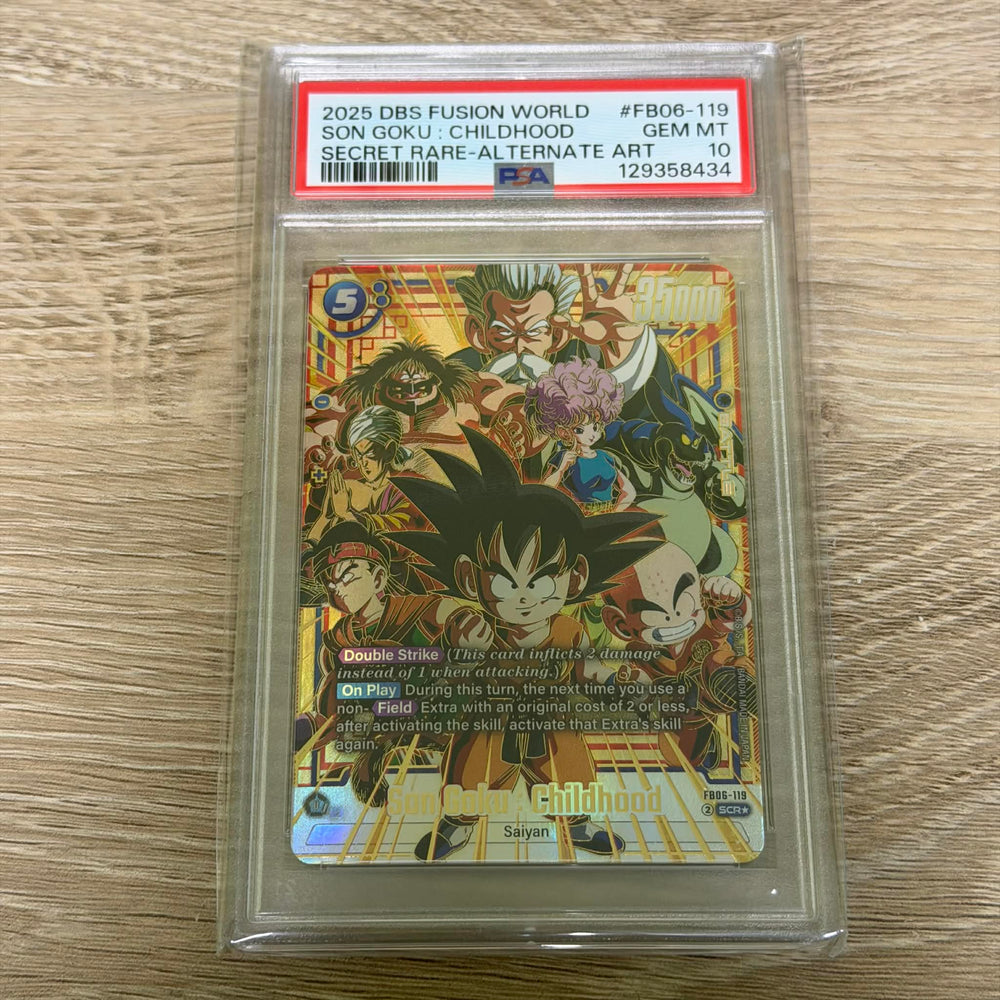 Son Goku : Childhood - FB06-119 (Super Alternate Art) - Rivals Clash (FB06) PSA 10 (129358434) Graded Card