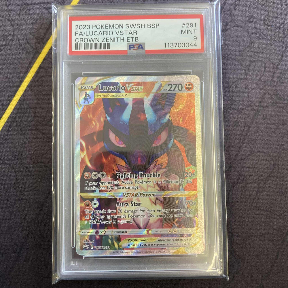 Lucario VSTAR (SWSH291) [Sword & Shield: Black Star Promos] PSA 9 (113703044) Graded Card