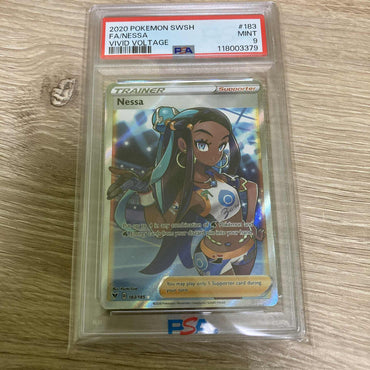 Nessa (183/185) [Sword & Shield: Vivid Voltage] PSA 9 (118003379) Graded Card