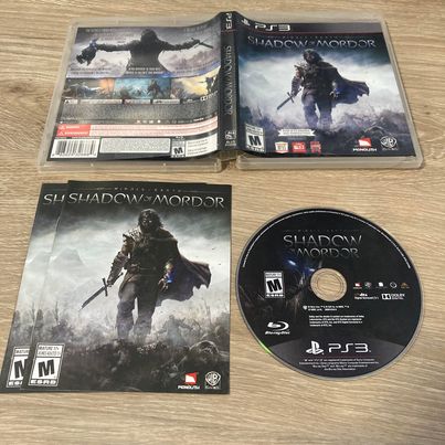 Middle Earth: Shadow Of Mordor Playstation 3