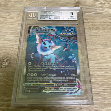 Vaporeon VMAX (SWSH182) [Sword & Shield: Black Star Promos] BGS 9 (0018009920) Graded Card