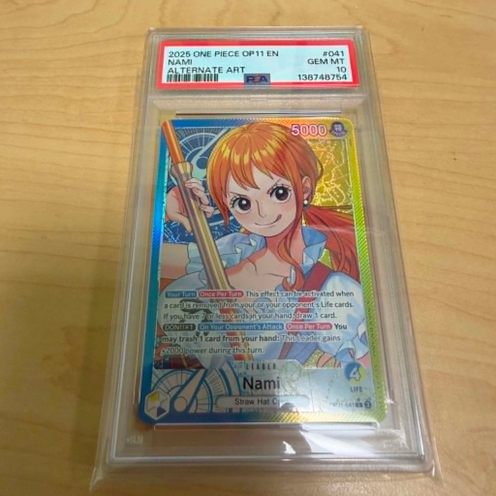 Nami (041) (Alternate Art) [A Fist of Divine Speed] PSA 10 (138748754) Graded Card