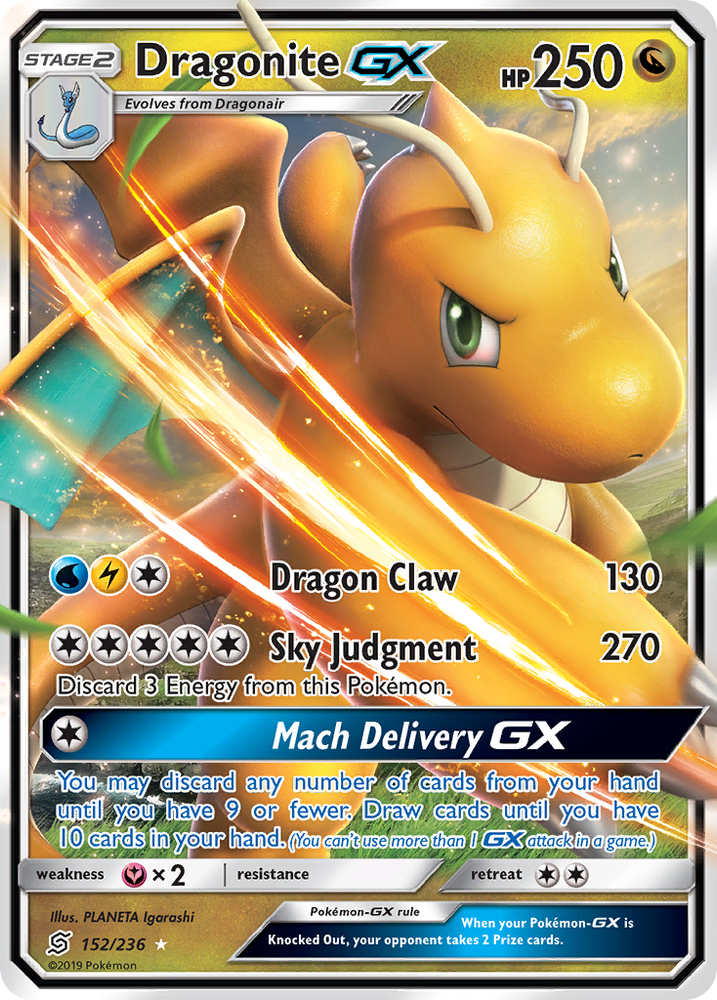 Dragonite GX (152/236) [Sun & Moon: Unified Minds]