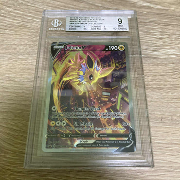 Jolteon V (SWSH183) [Sword & Shield: Black Star Promos] 9 (0018009922) Graded Card