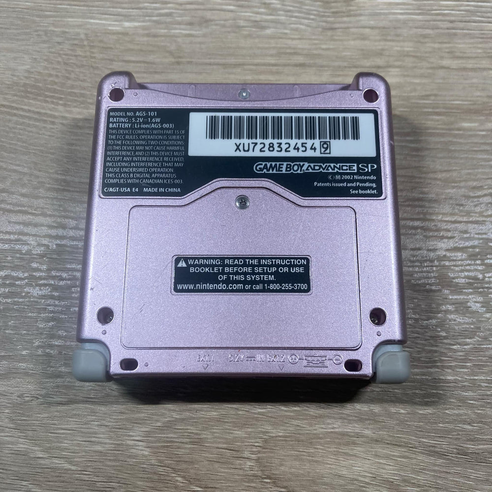 Pearl Pink Gameboy Advance SP [AGS-101] GameBoy Advance Console