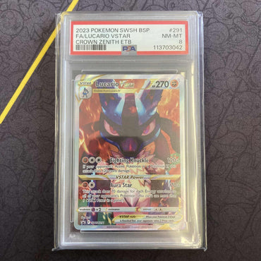 Lucario VSTAR (SWSH291) [Sword & Shield: Black Star Promos] PSA 8 (113703042) Graded Card