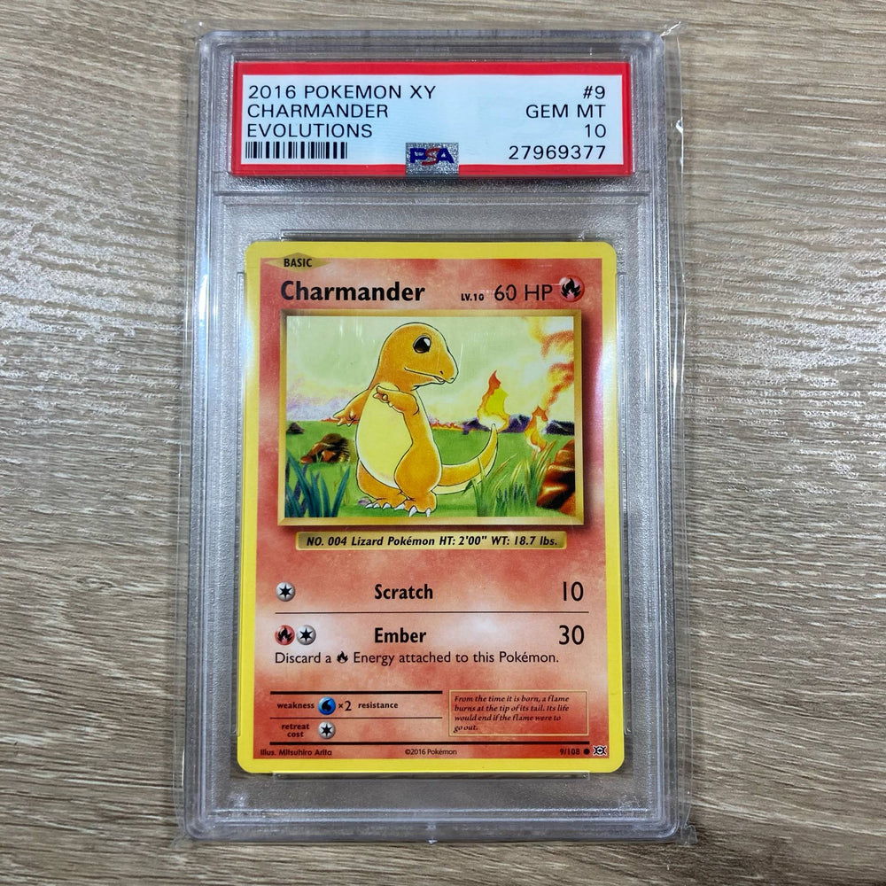 Charmander (9/108) [XY: Evolutions] PSA 10 (27969377) Graded Card