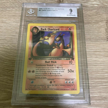 Dark Charizard (21/82) [Team Rocket 1st Edition] BGS 9 (0018256926) Graded Card