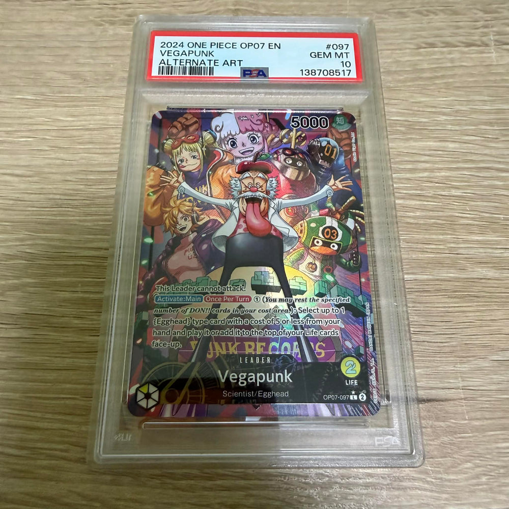 Vegapunk (Parallel) [500 Years in the Future] PSA 10 (138708517) Graded Card