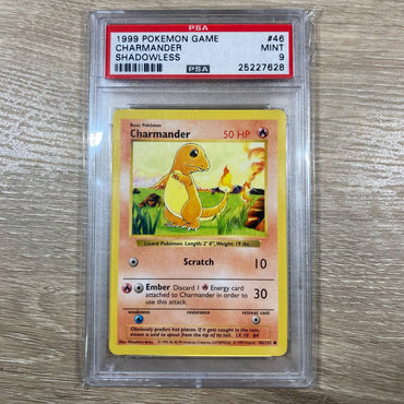 Charmander (46/102) [Base Set Shadowless Unlimited] PSA 9 (25227628) Graded Card