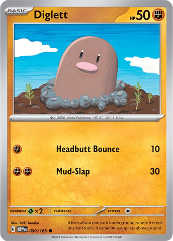 Diglett (050/165) [Scarlet & Violet 151]