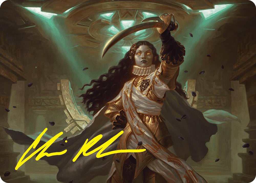 Elenda, Saint of Dusk Art Card (15/54) (Gold-Stamped Signature) [Foundations Art Series]