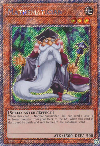 Mathematician [RA04-EN223] Platinum Secret Rare