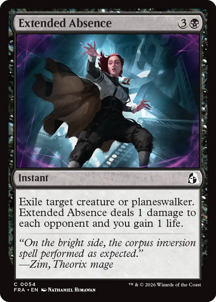 Extended Absence [Reality Fracture]