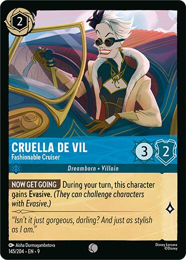 Cruella De Vil - Fashionable Cruiser (145/204) [Fabled]