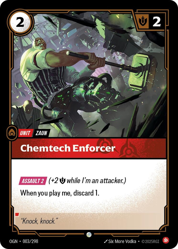 Image for Chemtech Enforcer (003/298) (OGN) - Riftbound: League of Legends Trading Card Game