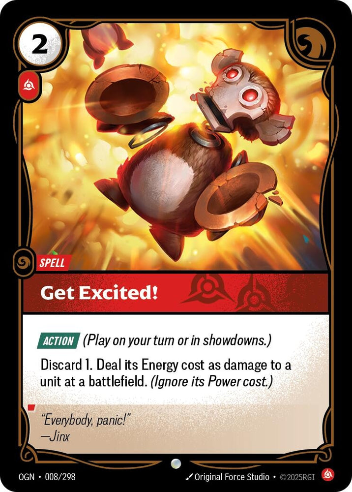 Image for Get Excited! (008/298) (OGN) - Riftbound: League of Legends Trading Card Game