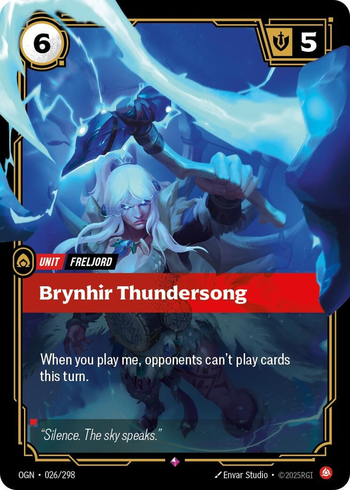 Image for Brynhir Thundersong (026/298) (OGN) - Riftbound: League of Legends Trading Card Game