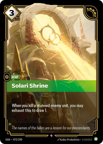 Image for Solari Shrine (072/298) (OGN) - Riftbound: League of Legends Trading Card Game