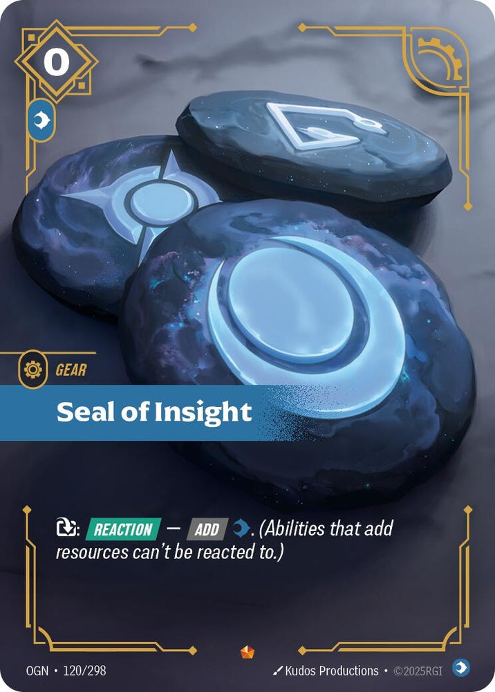 Image for Seal of Insight (120/298) (OGN) - Riftbound: League of Legends Trading Card Game