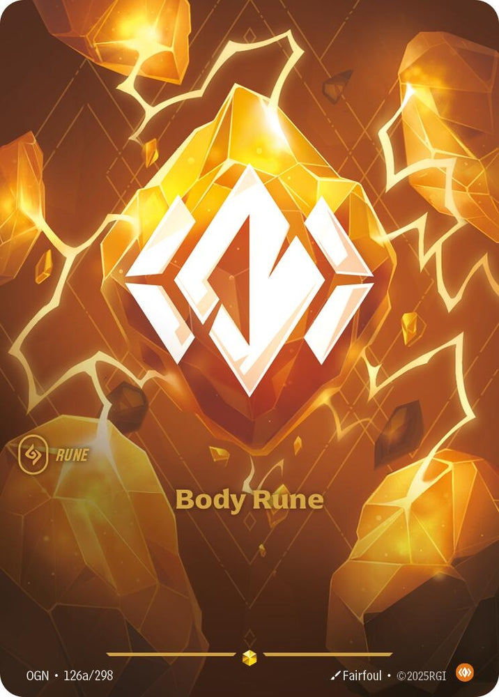 Image for Body Rune (Alternate Art) (126a/298) (OGN) - Riftbound: League of Legends Trading Card Game