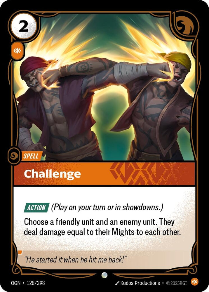 Image for Challenge (128/298) (OGN) - Riftbound: League of Legends Trading Card Game