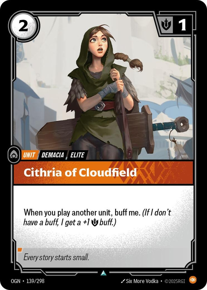 Image for Cithria of Cloudfield (139/298) (OGN) - Riftbound: League of Legends Trading Card Game