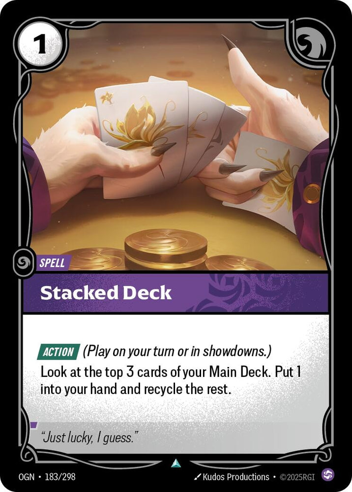 Image for Stacked Deck (183/298) (OGN) - Riftbound: League of Legends Trading Card Game