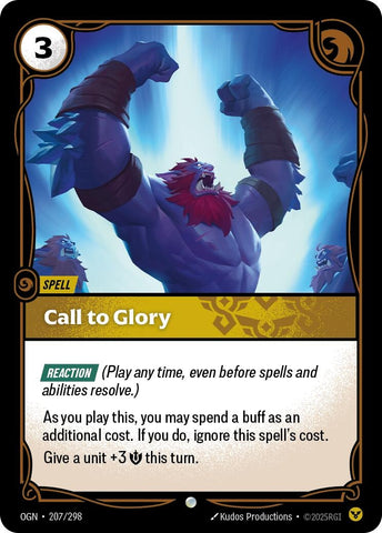 Image for Call to Glory (207/298) (OGN) - Riftbound: League of Legends Trading Card Game
