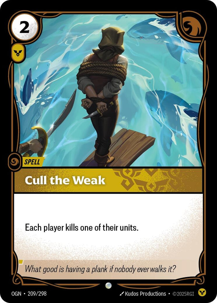 Image for Cull the Weak (209/298) (OGN) - Riftbound: League of Legends Trading Card Game
