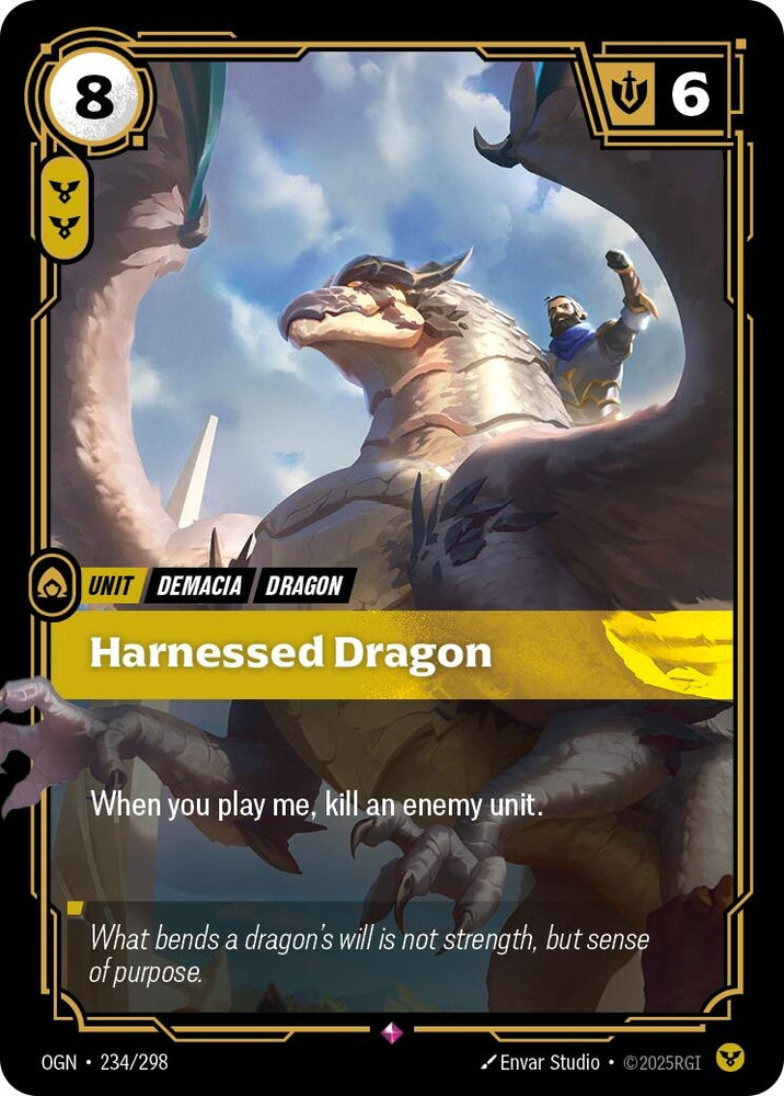 Image for Harnessed Dragon (234/298) (OGN) - Riftbound: League of Legends Trading Card Game